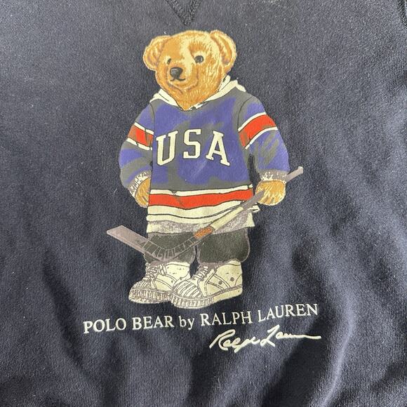 Polo Ralph Lauren Bear USA Hockey Toddle Size 6 - Picture 2 of 7